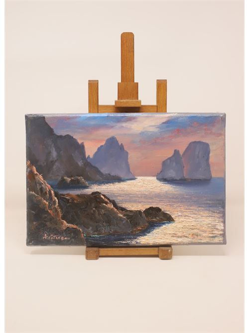 quadro dei faraglioni all'alba Alessandro Catuogno | FARAGLIONIALBAFARALBA